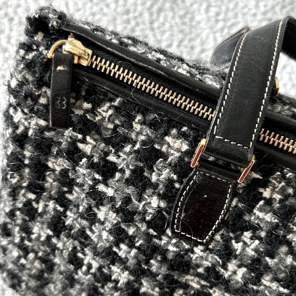 Kate Spade Tweed and Leather Trim Zip Shoulder Bag - Picture 7 of 8
